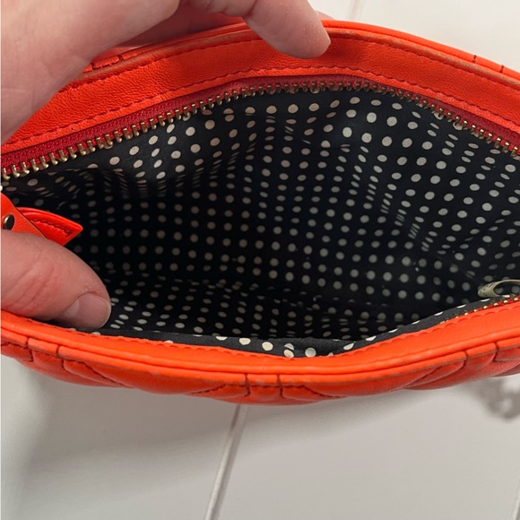 Kate Spade Quilted Cow Leather Coral Crossbody Bag - Picture 9 of 9